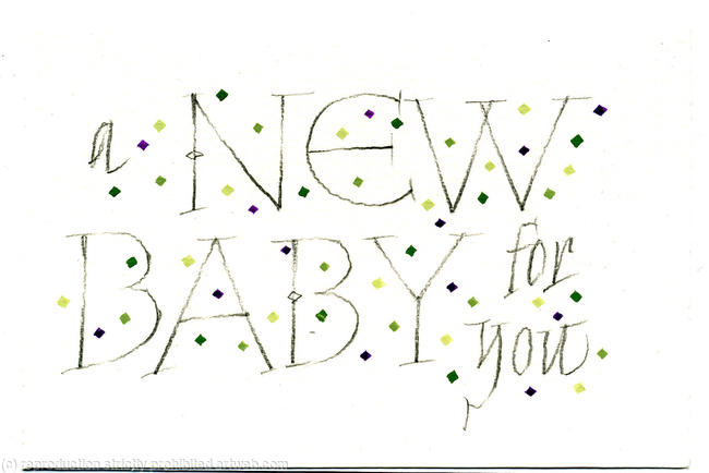 New Baby greetings card