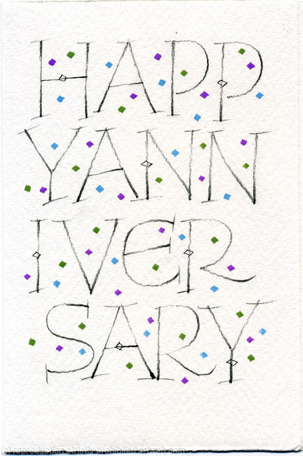 Happy Anniversay card