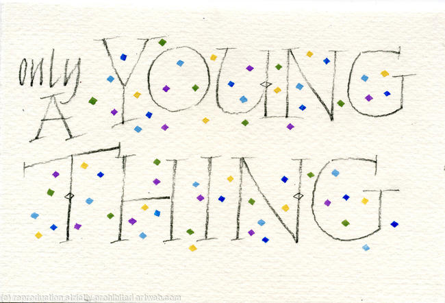 Young Thing birthday card