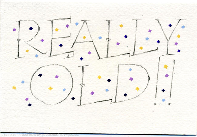 Really Old cheeky birthday card
