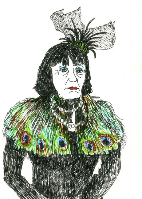 Peacock cloak