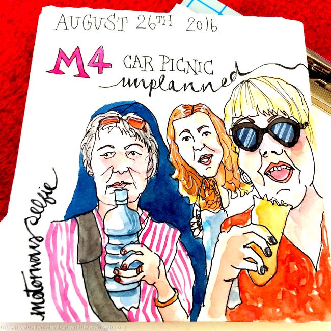 Unplanned motorway picnic
