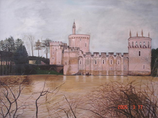 after the flood, Cherbourg Castle, France