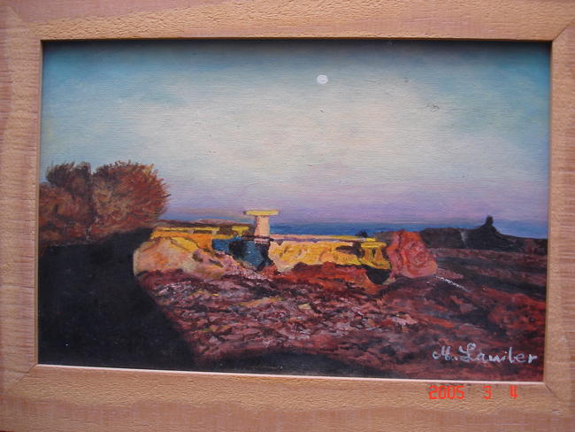 sunset on the