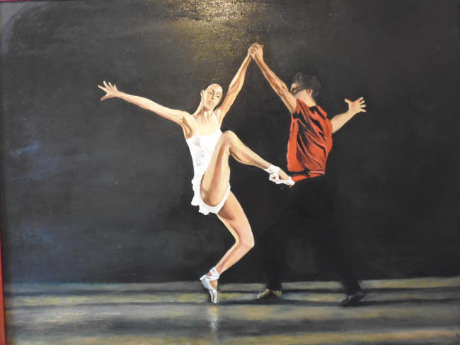 tango dancers dancing ballet