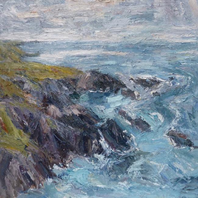 cove near porth ysgaden--winter light