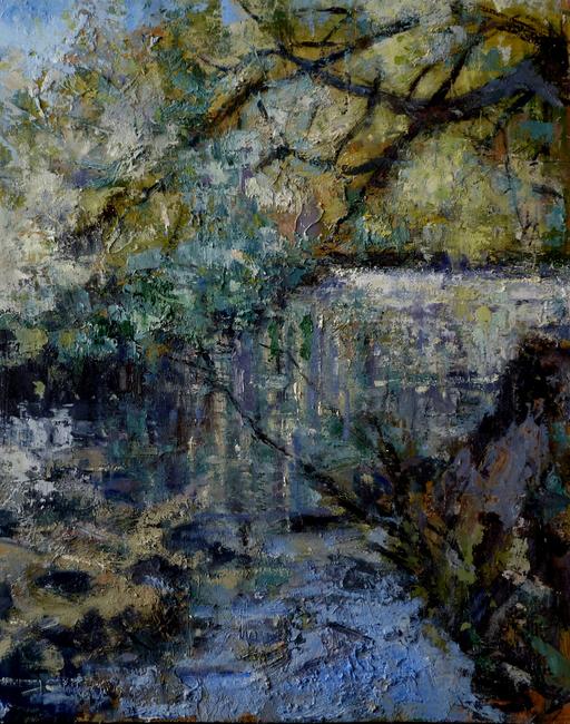 Sunlit river Borrowdale
