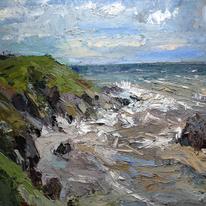 Porth Gwylan-blustery day