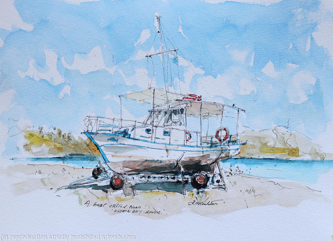 A boat called Noah (Vlycha Bay, Rhodes)
