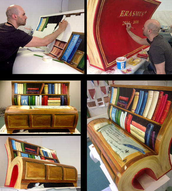 'Book Bench', Erasmus Plus Project, France