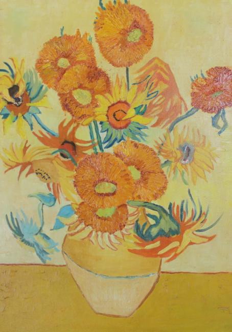Sunflowers after Vincent