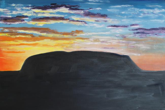 Uluru after sunrise
