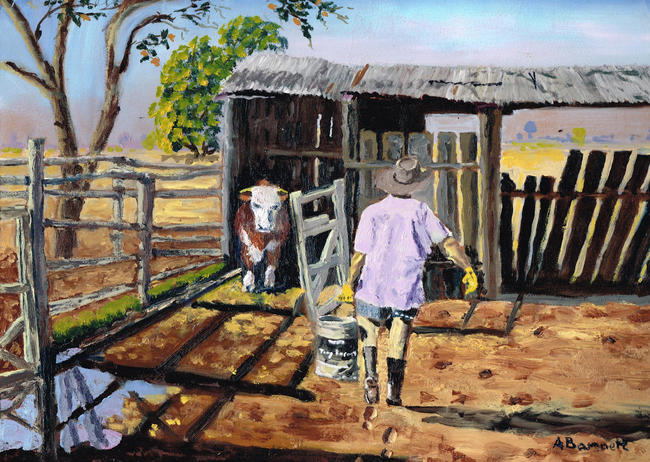 Feeding Hungry after unknown artist