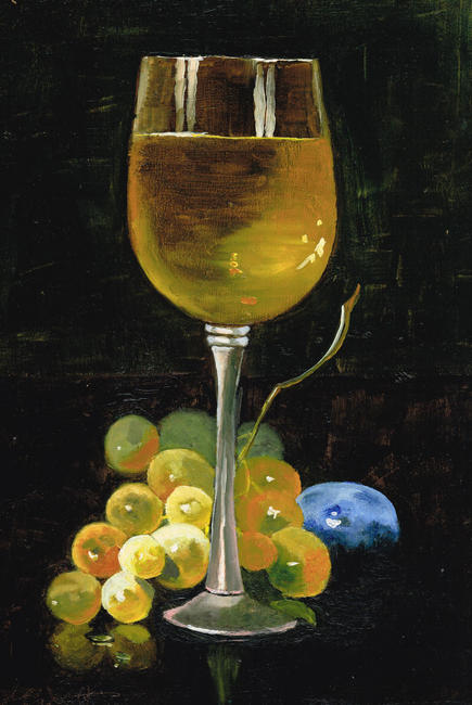 wine glass after unknown artist