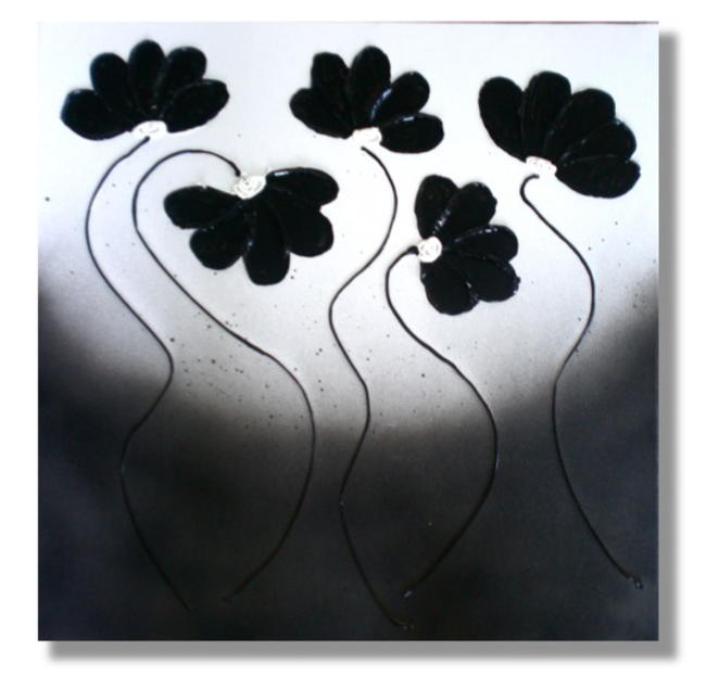 Black Dancing Poppies