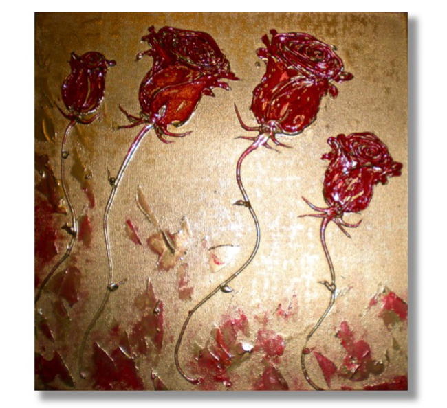 Four Red Roses