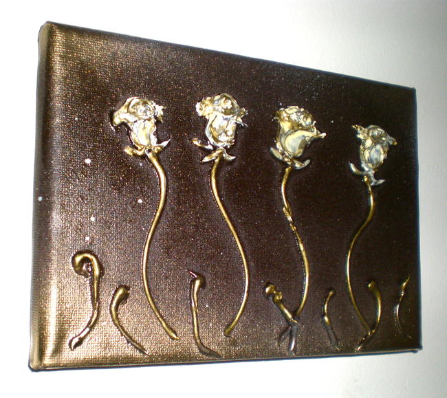 Four Cream Roses