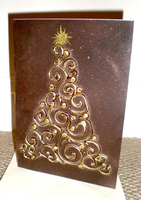 'Golden Glittery Christmas Tree'