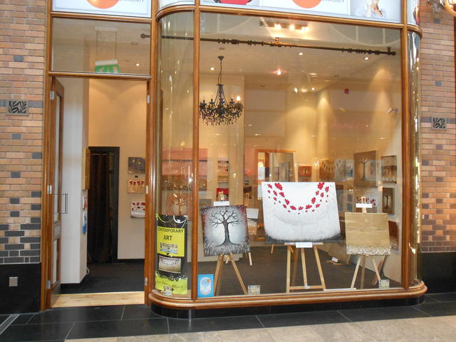 My shop gallery unit in Touchwood Shopping Centre for one week only!