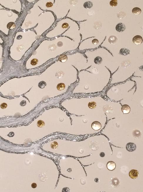 Shimmering Silver Tree