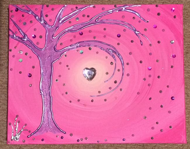 Tree heart with love