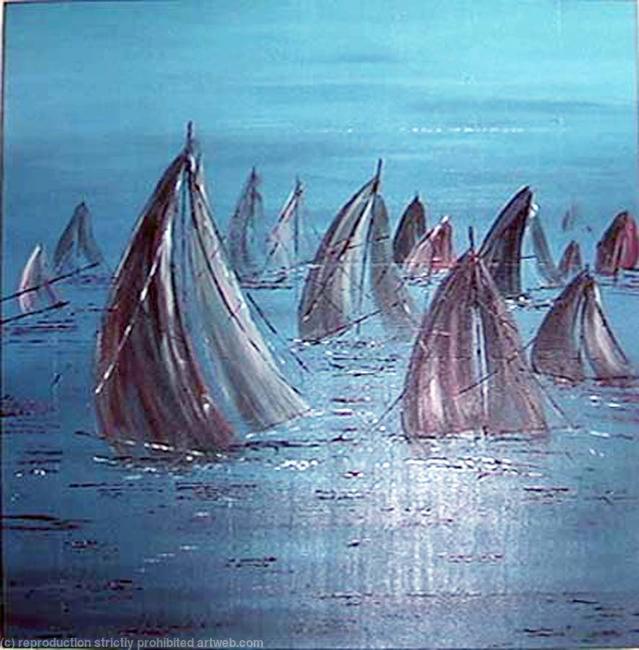 Yachtrace in Blue
