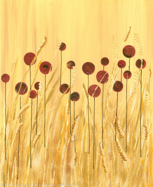 Poppies in the Cornfield