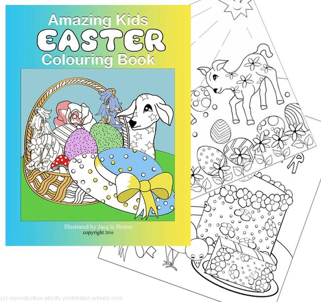 Easter colouring book