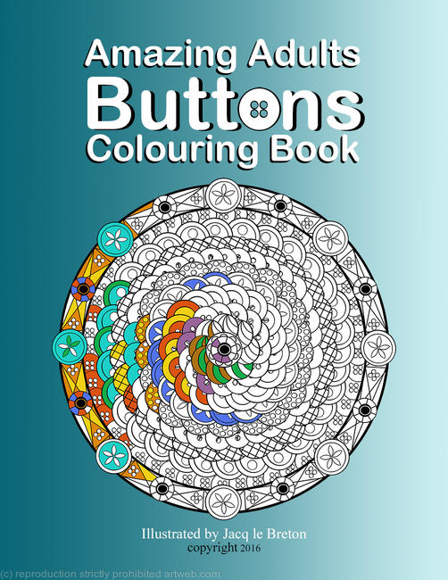 Buttons colouring book