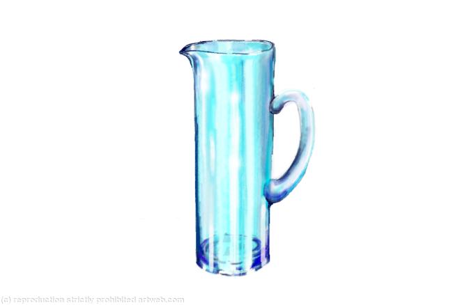Blue Glass Jug