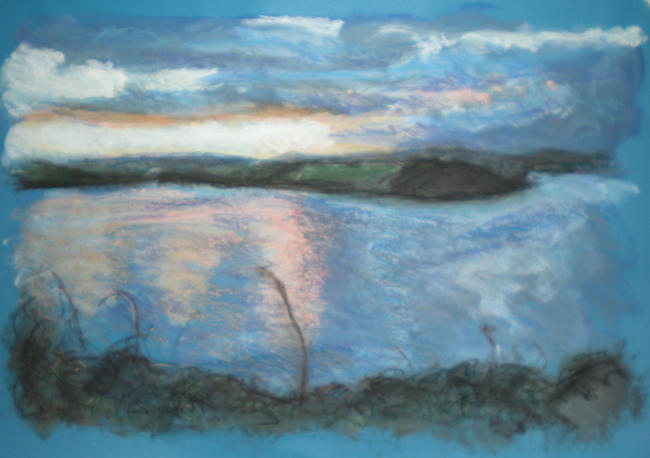 Evening over at James Fort