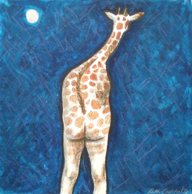 giraffe from behind