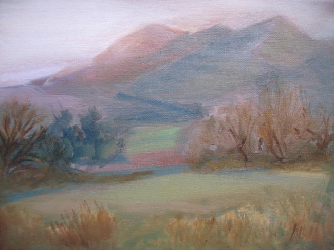 Malvern Hills, February mist