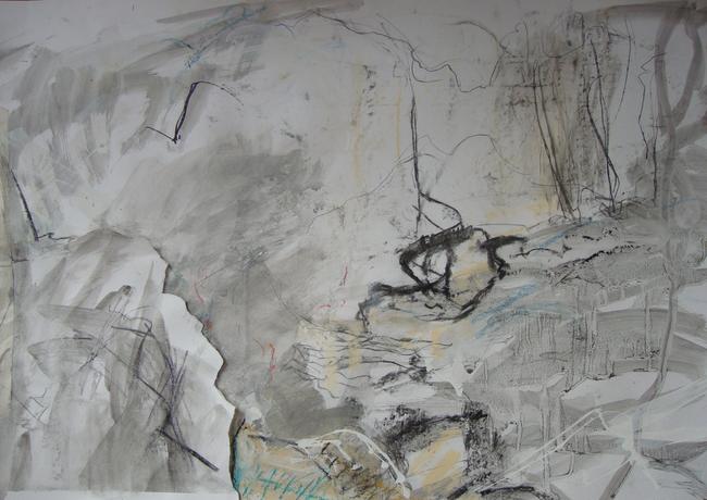 Drawing 'Base of cliff'