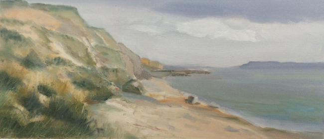 Plein air Eype, Dorset - towards Portland