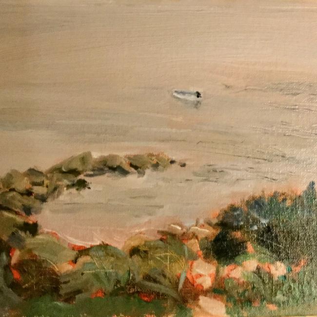 Mist over Old Town Bay, Isles of Scilly