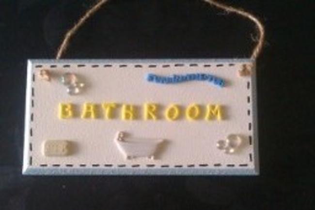 Plaque Bathroom