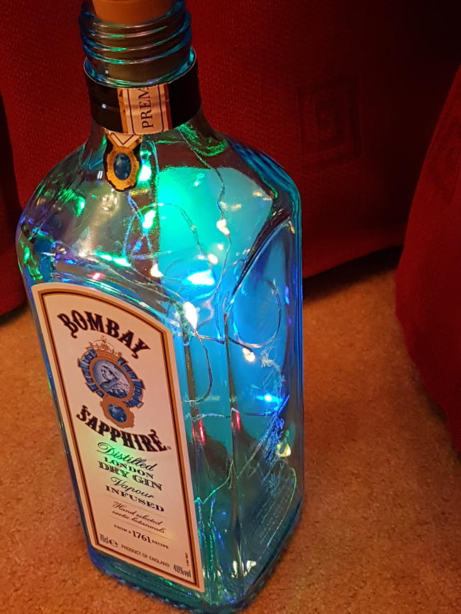 Decorated Light Up Bottle