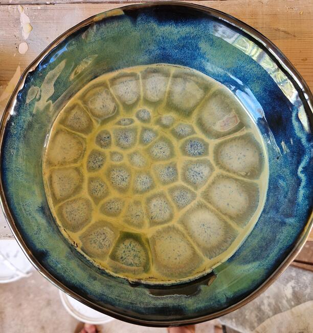 Blue dish