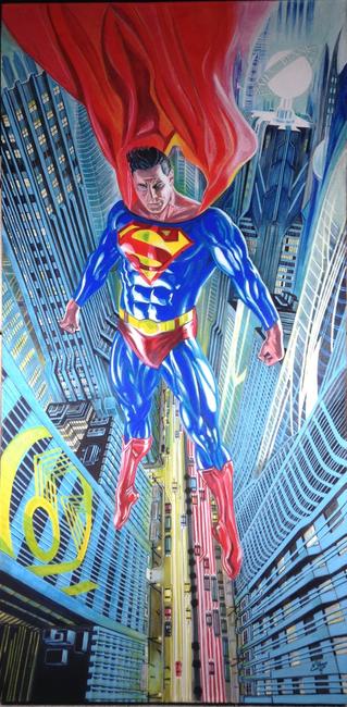 Superman / Acrylic paint on canvas