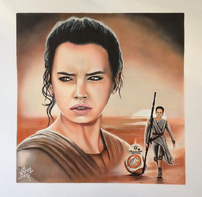 STAR WARS ART (Rey)