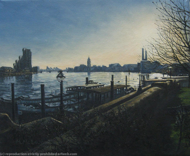 Evening light, Battersea