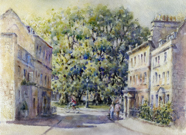 The Circus from Bennet Street, Bath