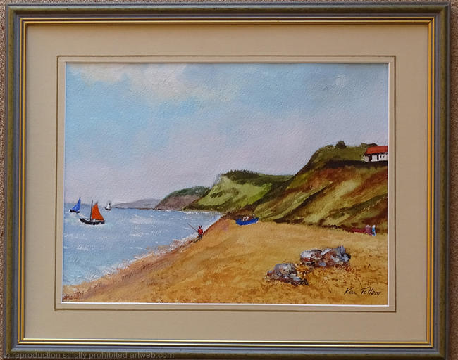 Golden Cap from Eype Dorset