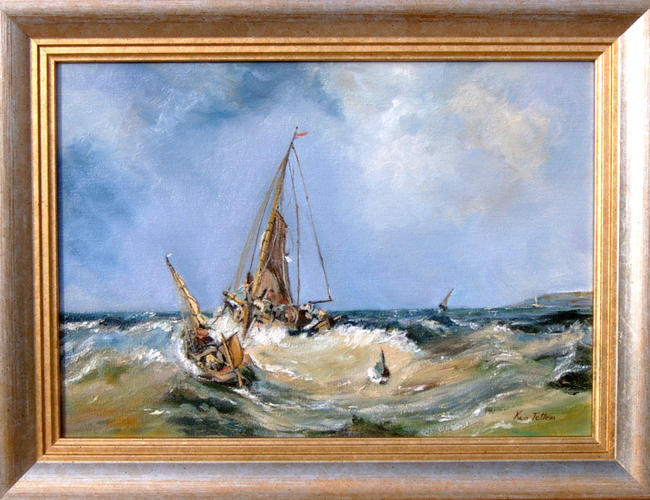 Fishing in a stormy sea(After Geo. Chambers)