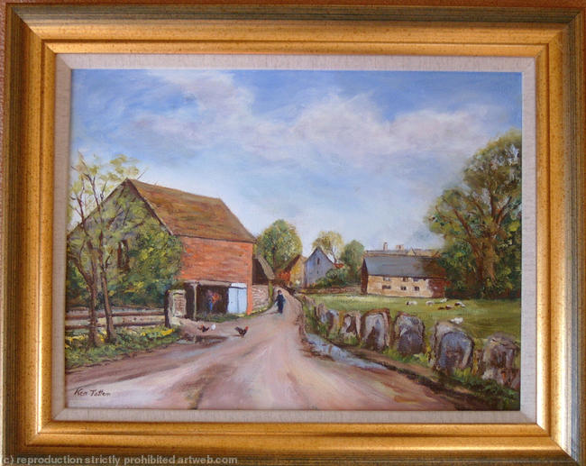 Kelmscott village Cotswolds Oxon