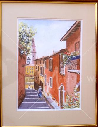 Steep steps Verona Italy
