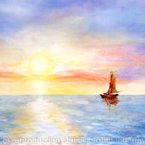 Sunset at sea