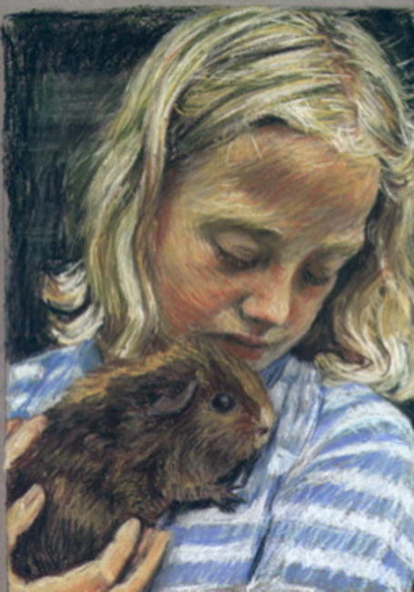 Girl with Guineapig