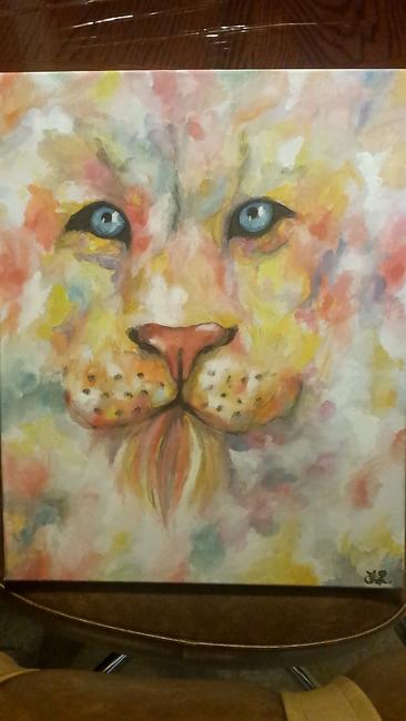 Watercolor Lion